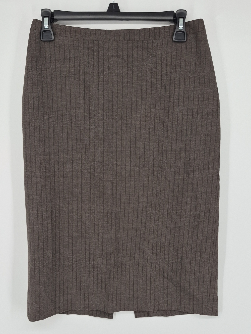 Banana Republic Pinstripe Wool Skirt Lined Stretch Womens 2 NWT Vintage Fall 02'